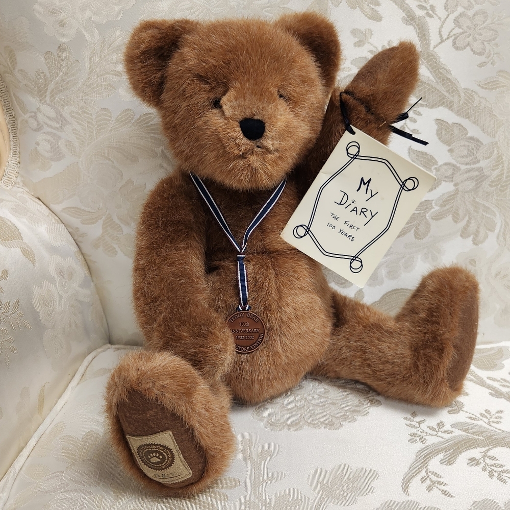 Signed Boyd's bear Theodore Teddy Bear 100th Anniversary plush